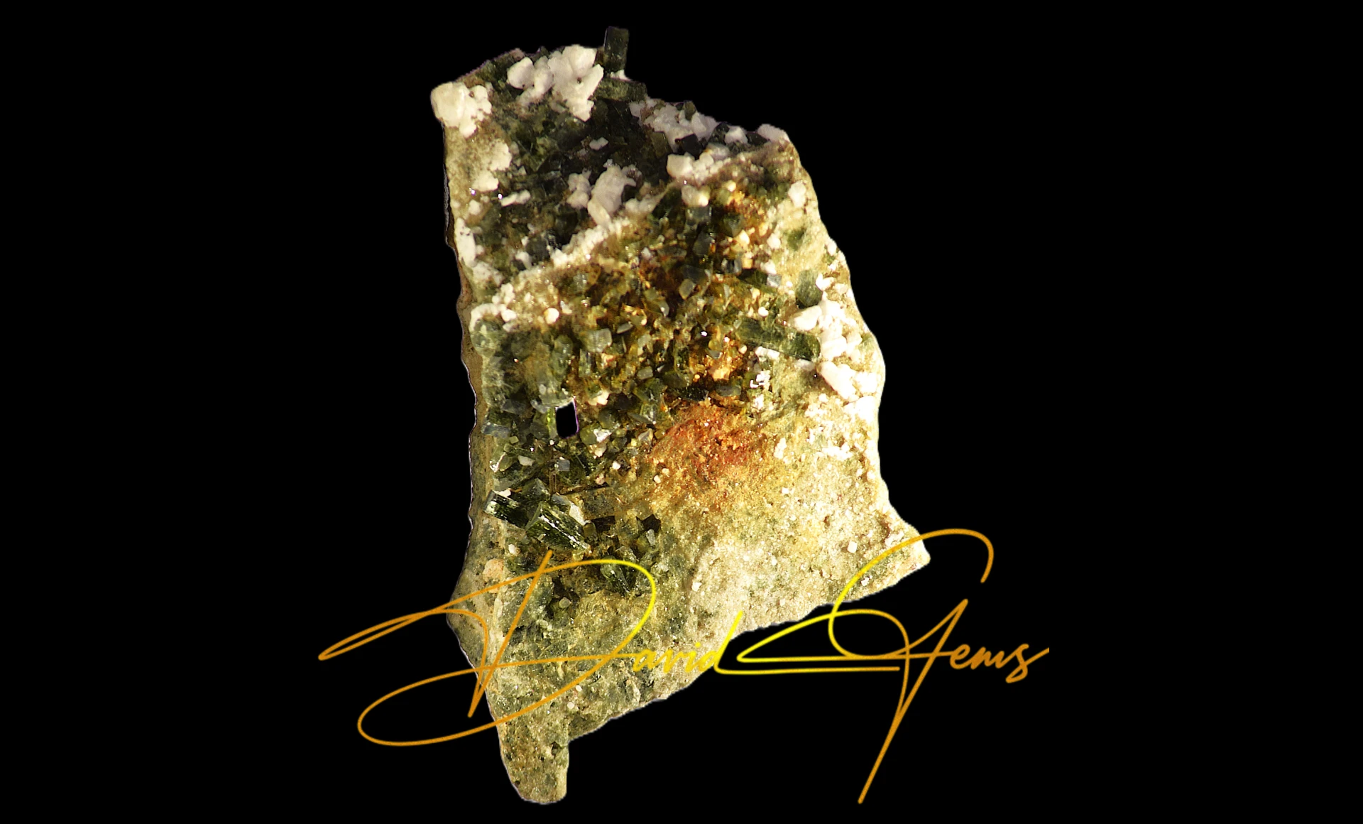 Diopside Crystals on Matrix - 23 g from Skardu, Pakistan