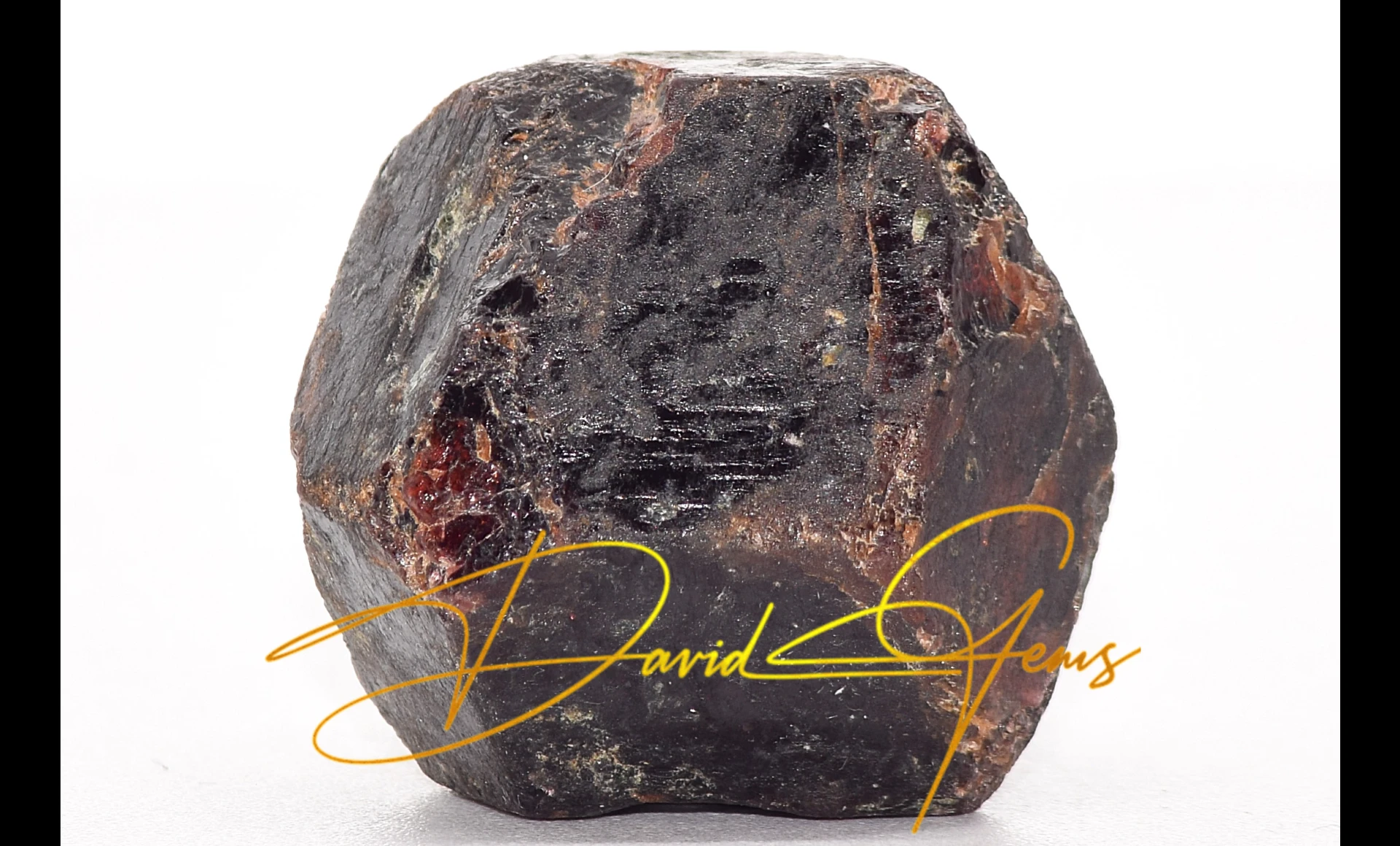 Almandine Garnet Crystal – Raw, 47 g, Acrylic Display Box - Image 5
